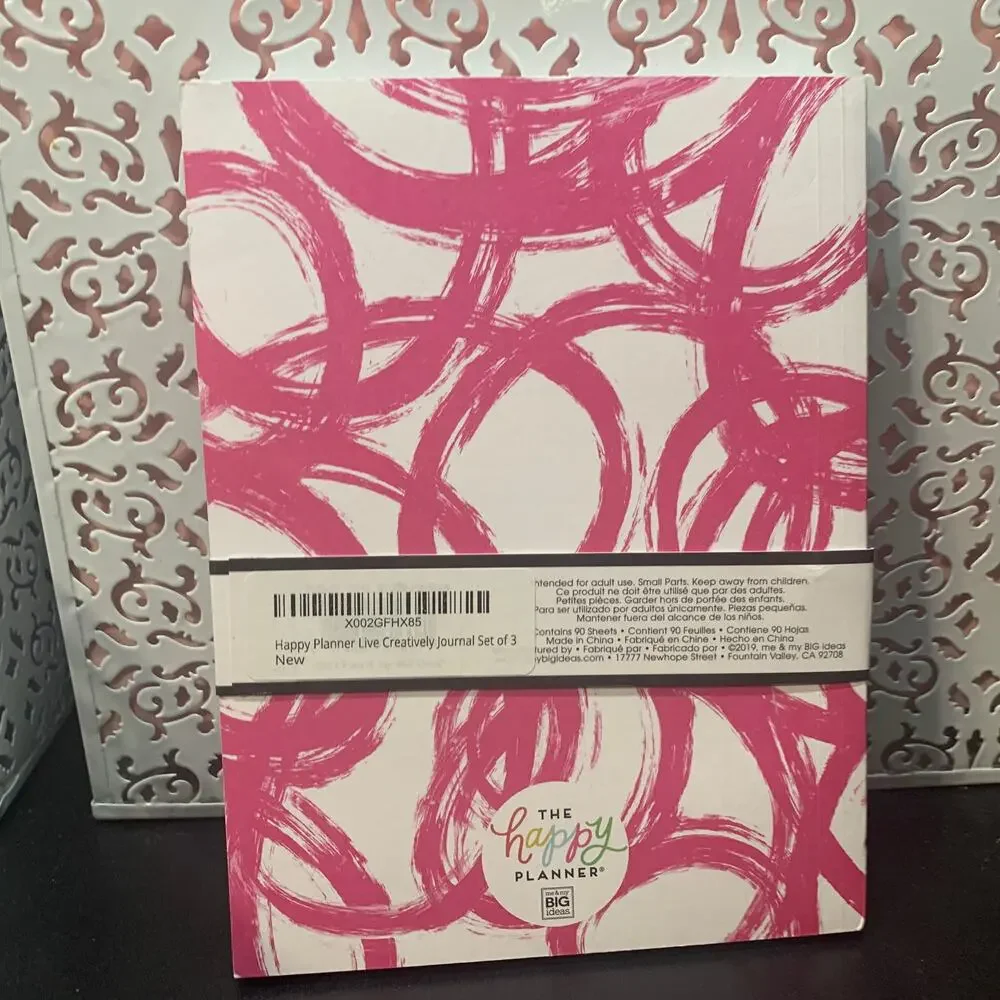 NIP Happy Planner journals notebooks 3 piece set dotted line paper 6x8 MAMBI